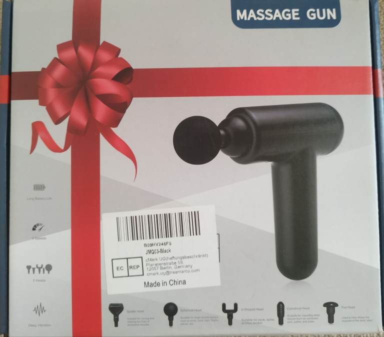 New Massage Gun with Attachments – Still Boxed