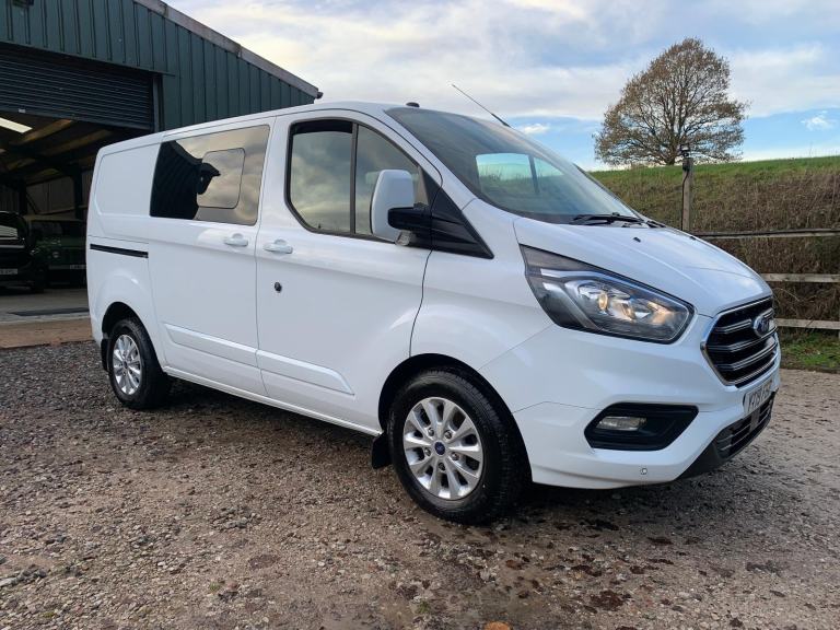 2019 FORD TRANSIT CUSTOM 130BHP SWB LIMITED CREW CAB **NO VAT**