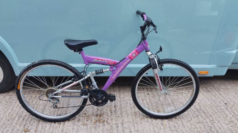 Odessa X2 Mountain Bike – Purple, Good Condition
