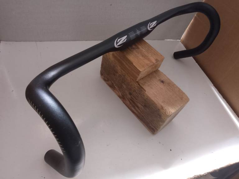image for ZIPP SERVICE COURSE 80 DROP HANDLEBARS 44cm + 2 END TAPE BUNGS + 2 BAR TAPE - ADD £3 **ALL NEW !**