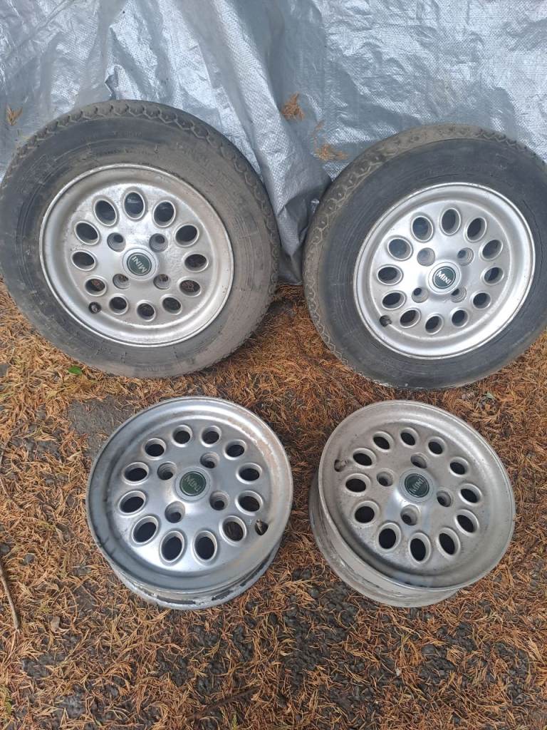 4 x Classic Mini Pepperpot wheels 