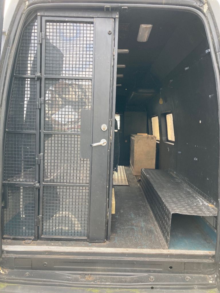 Ex police van cell good for storage 