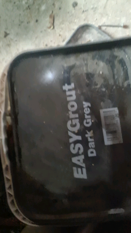 Eazy grout tub dark grey brand new paving slabs outdoor