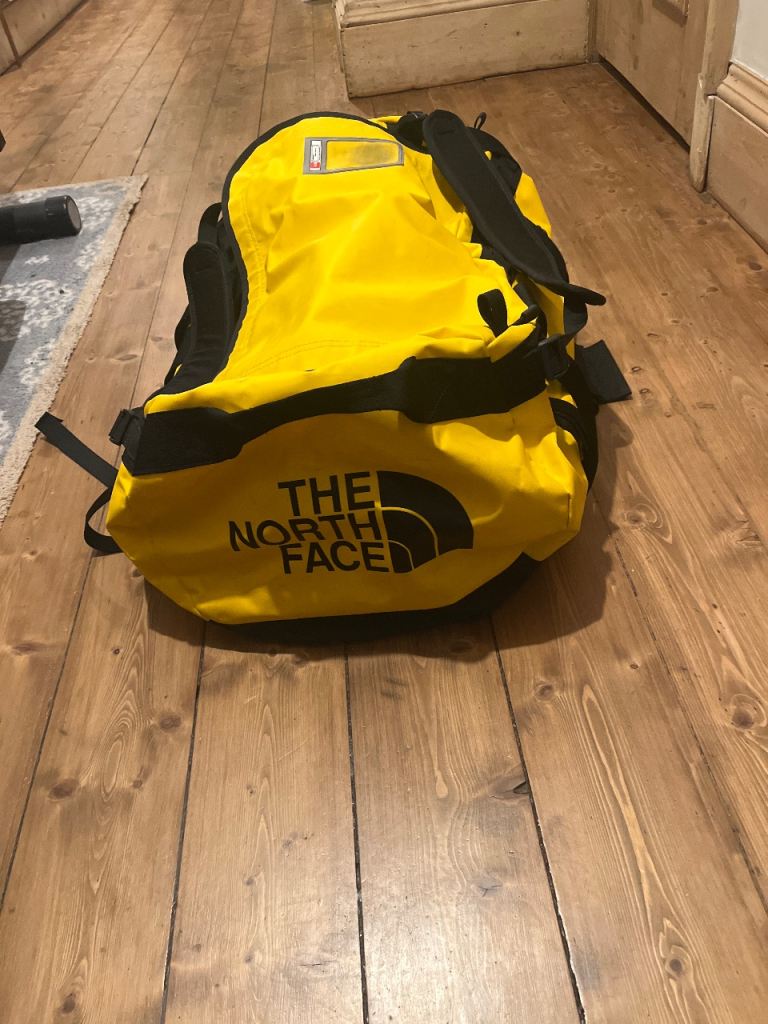 The North Face Base Camp Duffle Bag - Yellow, Good Condition