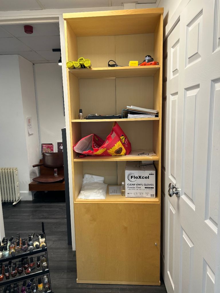 Shelving and cupboard 