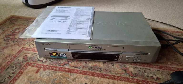 Panasonic VCR VHS Player Recorder with Remote and Manual