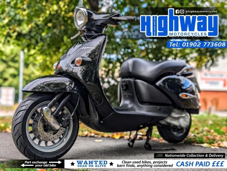 Aprilia Habana 50cc Derestricted Two Stroke Scooter 50mph+ with 12 Months MOT
