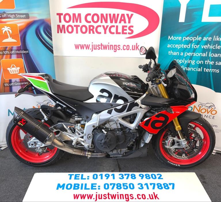 APRILIA TUONO 1100 V4 FACTORY, 2019(69), 2 OWNERS, 20,500 MILES, FSH, £8695
