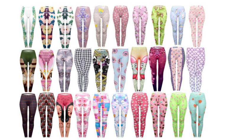 Large Bundle of 100 NEW Leggings - Mixed Colours & Styles, Bulk Sale