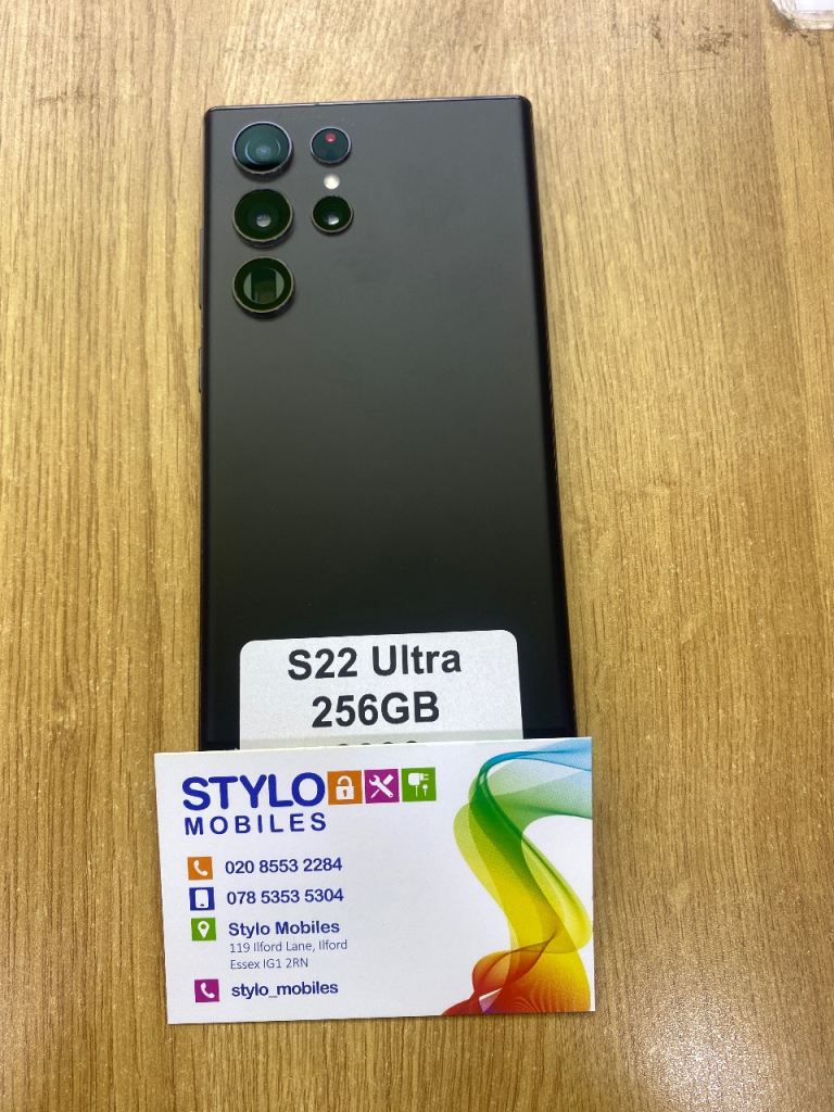 Samsung S22 Ultra 256GB – Black, Excellent Condition