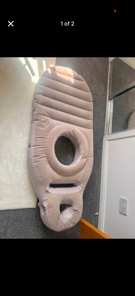 Inflatable Pregnancy Pillow – Beige, Good Condition