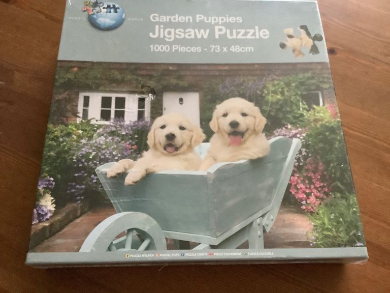 Grafix Garden Puppies Jigsaw Puzzle 1000 Pieces – NEW