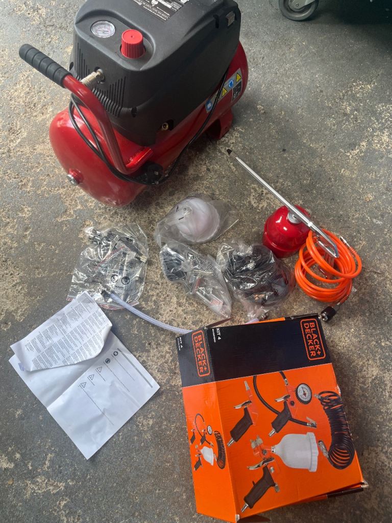 Einhell Air Compressor & Black+Decker Air Tool Kit