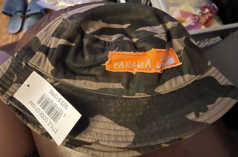 Camo Panama Hat for 4-8 YRS – New with Tags