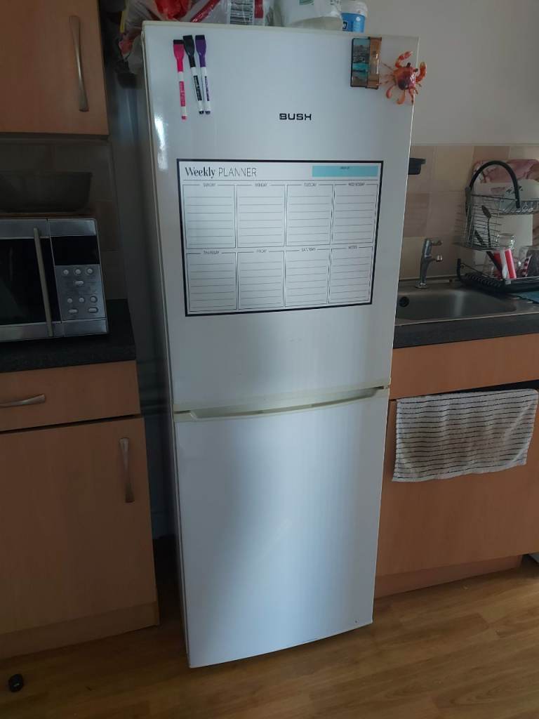 Bush Fridge Freezer – White, Good Working Order £40
