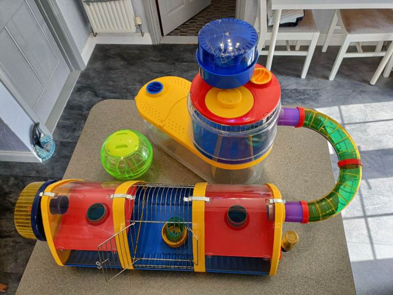 Rotastak Large hamster cage set - "Adventure Zone" with Accessories, Wheel, Ball