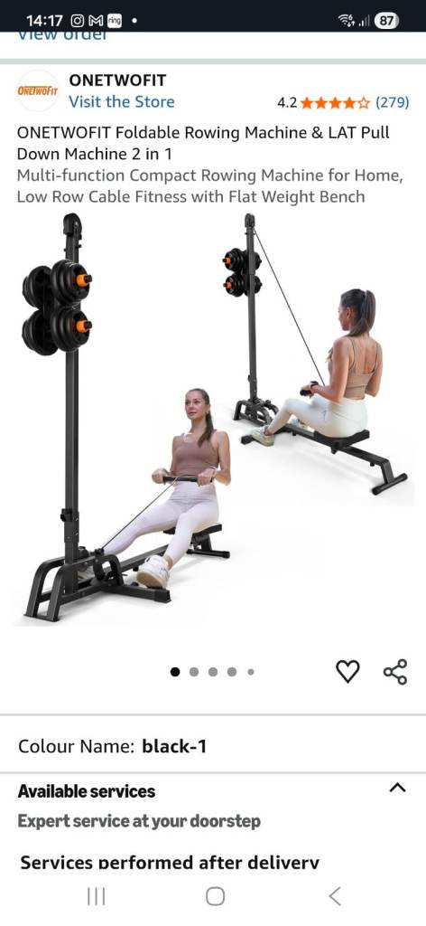Various fitness equipment 