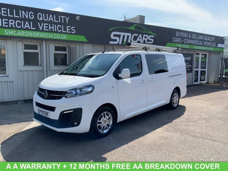 2021 Vauxhall Vivaro 2.0 Turbo D 3100 Sportive Crew Van Double Cab 5dr Diesel Manual L2 H1 Euro  ...