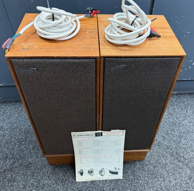 Celestion Ditton 15 Stereo Speakers Pair British Hi-Fi Working COLLECTION ONLY
