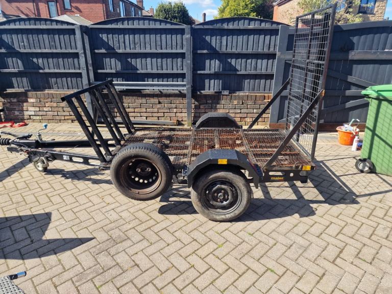 Motorbike / Quad / Ride-On Mower Trailer – Fold Down Ramp