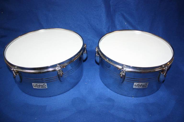 Toca Kaman Player's Series Chrome Timbale Drums 13in + 14in ~ Excellent Condition ~ £90 ono