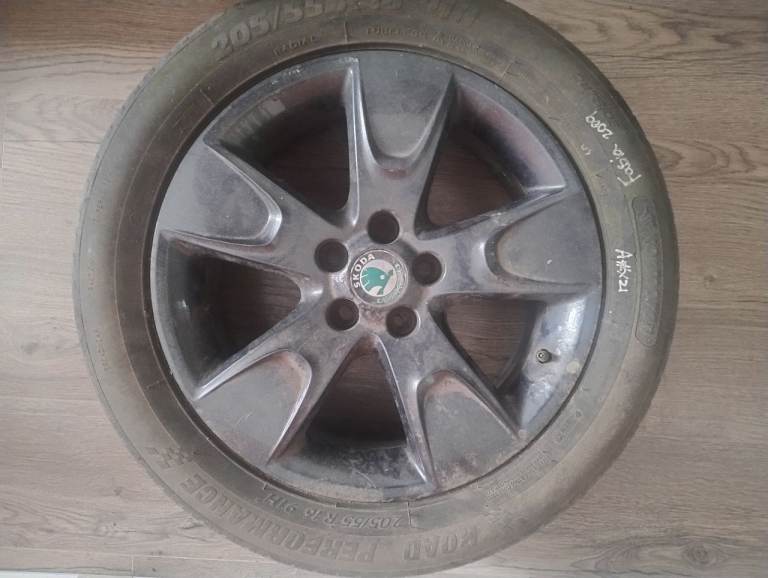 Skoda 16 inch spare wheel and tyre (205/55 R16) Fabia Octavia Roomster Scala 