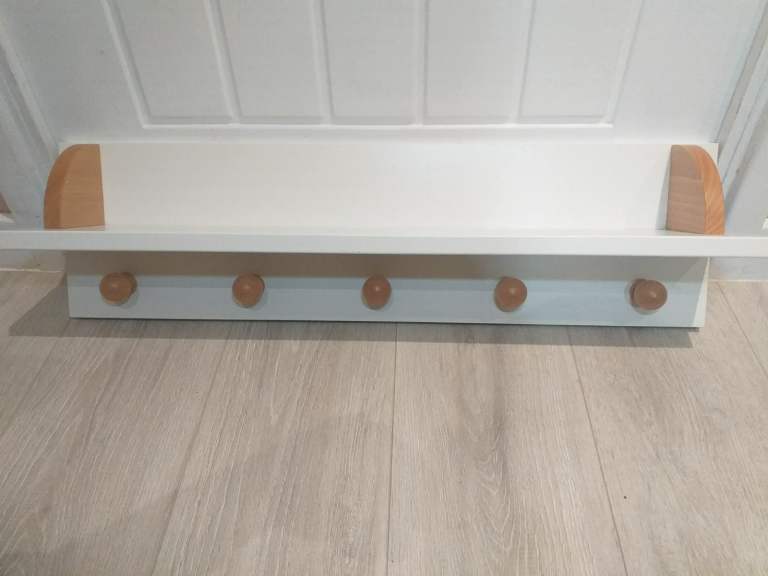 solid hanger with shelf