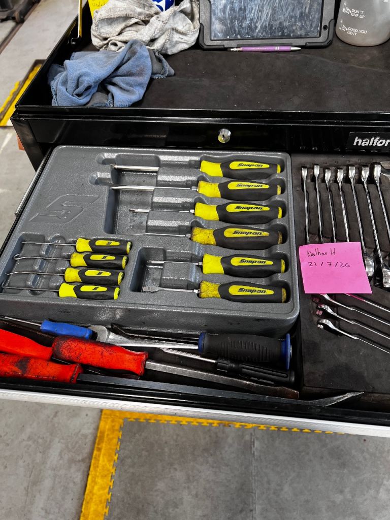 Snap-on 10pc Screwdriver Set - HI-VIS, Good Condition