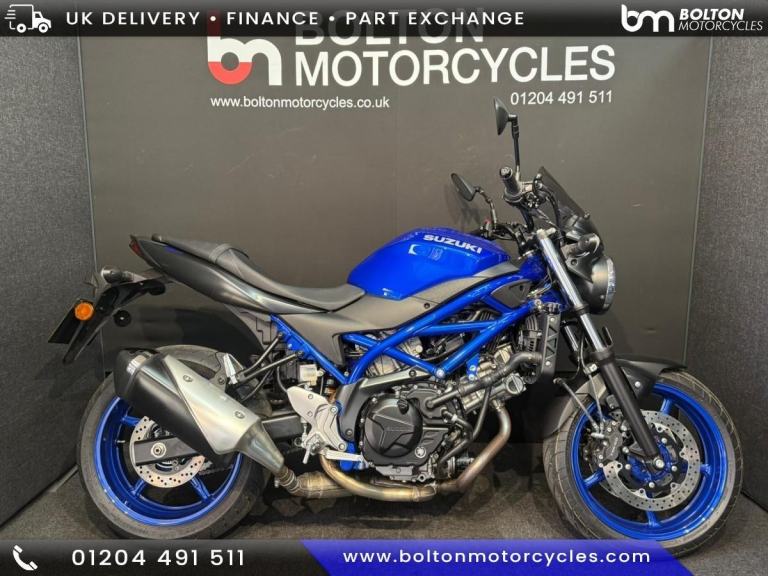 Suzuki SV650 Motorcycle Blue 532 Miles