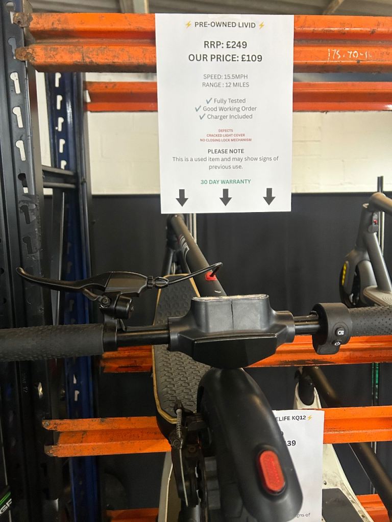 Pre owned livid electric scooter