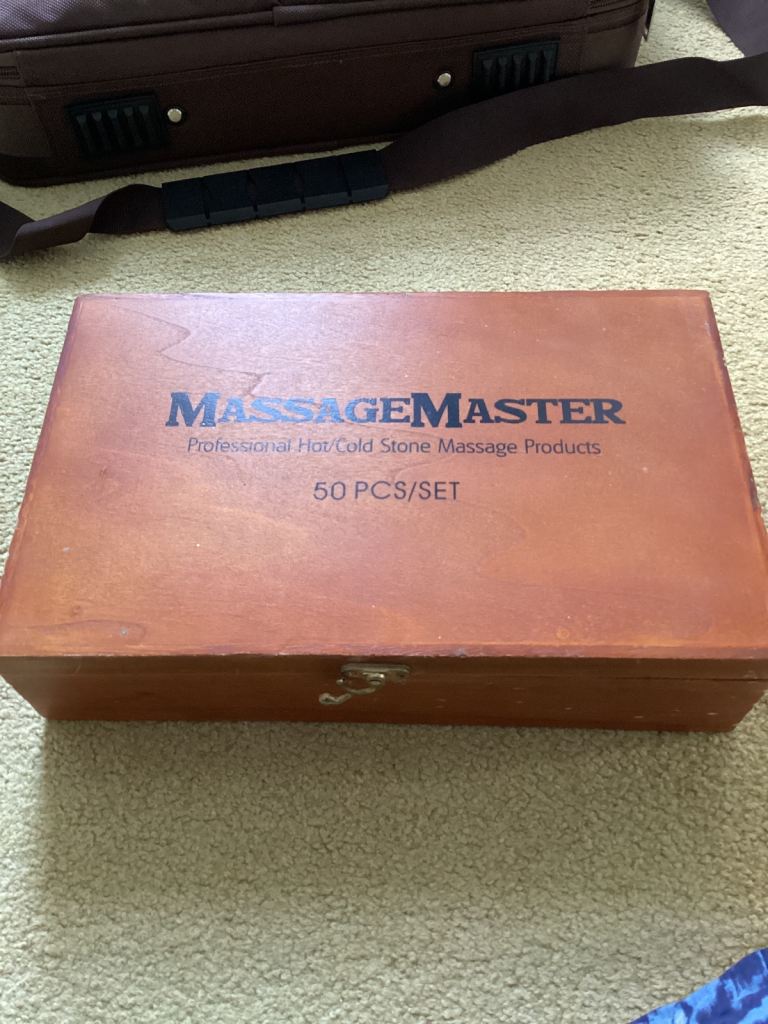 Hot stone massage kit.