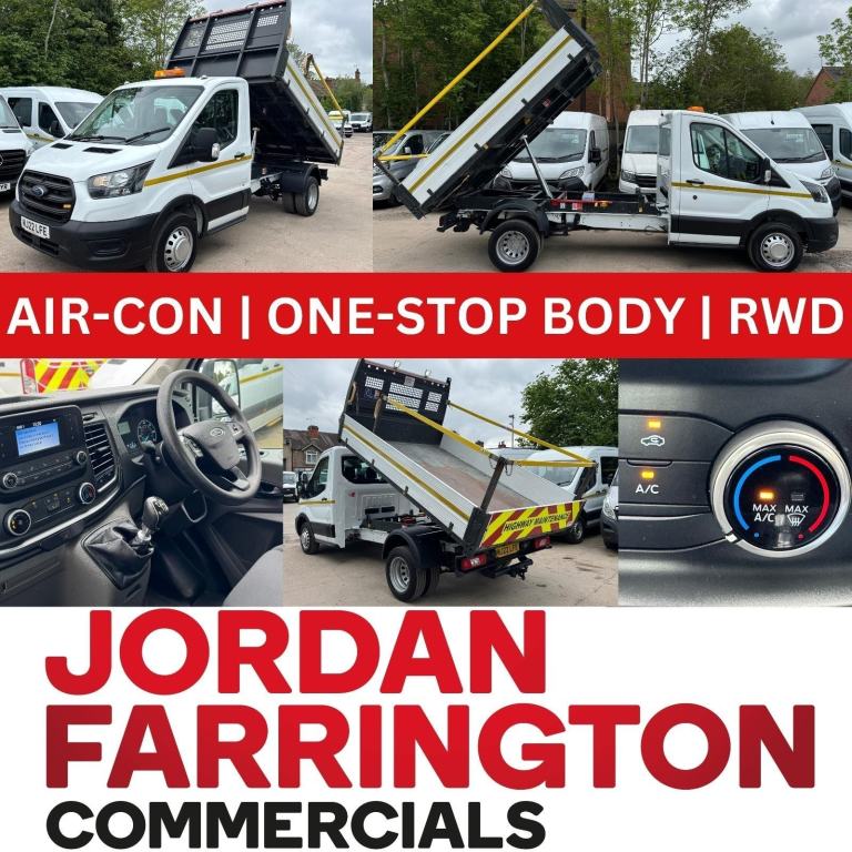2022 FORD TRANSIT 350 EURO 6 ALLOY BODY RWD DRW SINGLE CAB TIPPER ** AIR-CON **