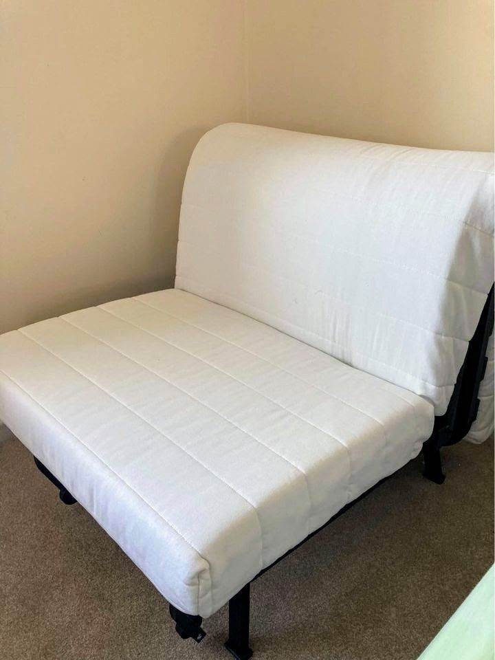 Lycksele single chair bed sofa ikea suit frequent use Deluxe thick mattress foam base fibre top