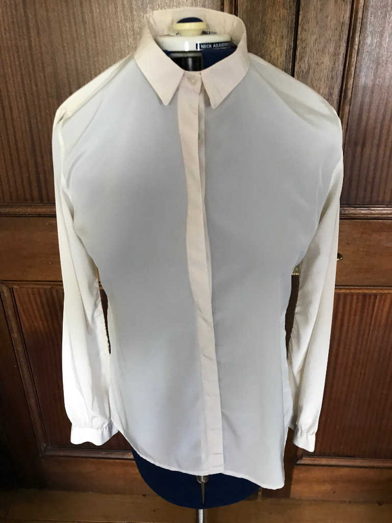 Cream Long Sleeve Blouse 