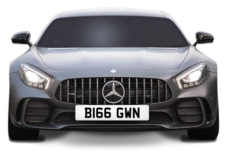 B166 GWN (B1G GUN) – Iconic & Collectible Number Plate