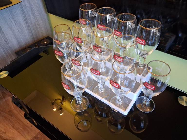 Stella Artois Lager Traditional Glasses