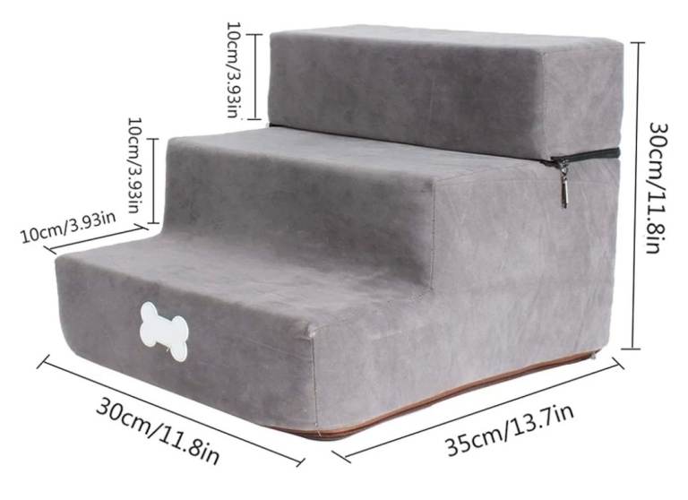 A new still packed grey soft ped steps the 3rd step can 