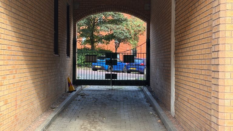 Glasgow City Centre gated car park spaces 