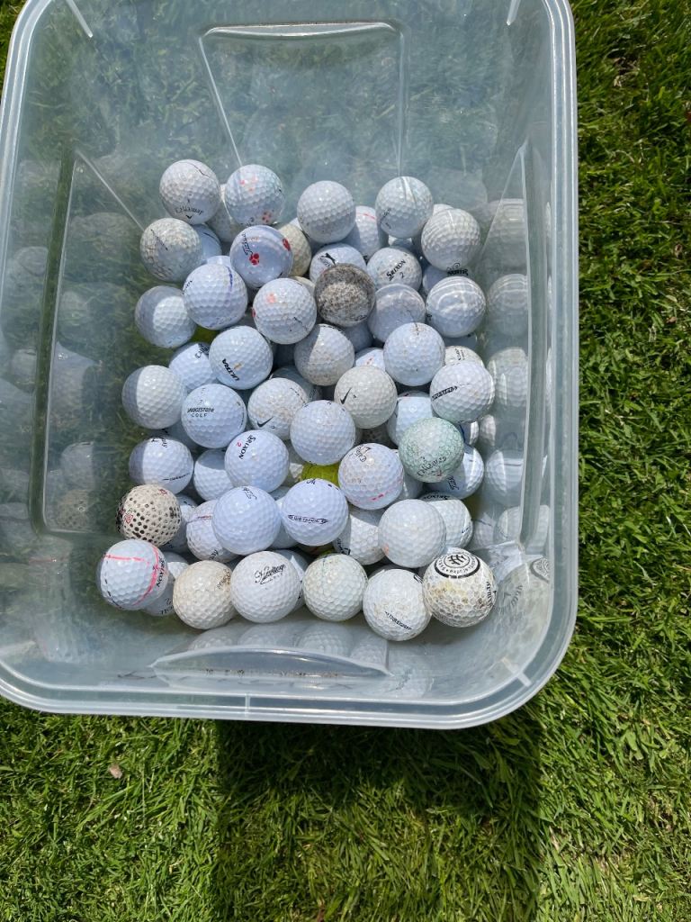 100 golf practice balls