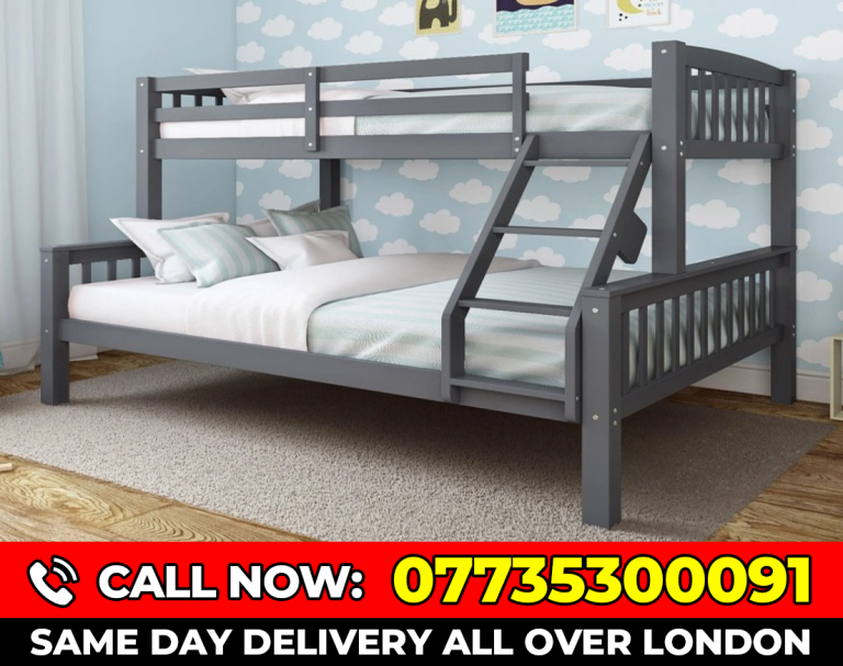 -Chal--BUNK---- BED ---AND ---MATTRESS --- SINGLE ---- DOUBLE