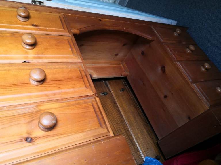 Solid Pine Dressing table and stool.... 