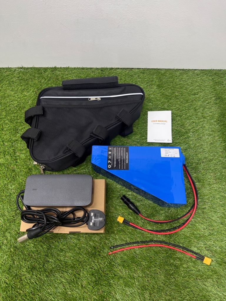 48v 25ah Triangle Li-ion Ebike Battery Electric Bike with 3a charger Soft Case 