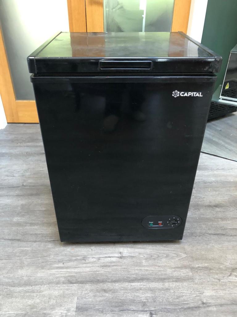 Capital 97L Eco Freeze Freestanding Chest Freezer In Black 