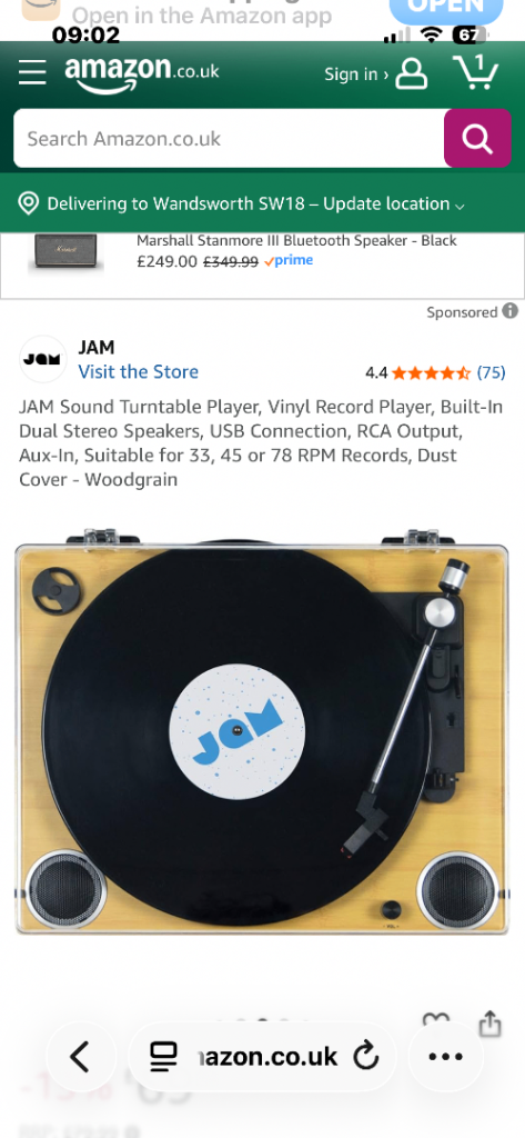 Jam record player