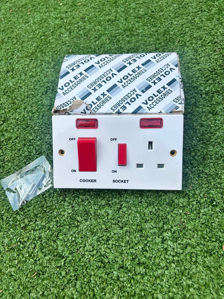 Volex Cooker and Socket Switch – New in Box