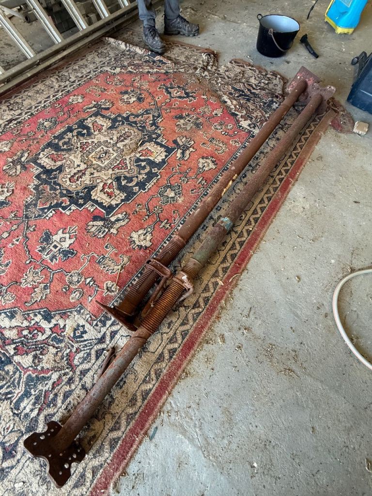 Pair of Acrow Props - Fair Condition, Rusty but Functional