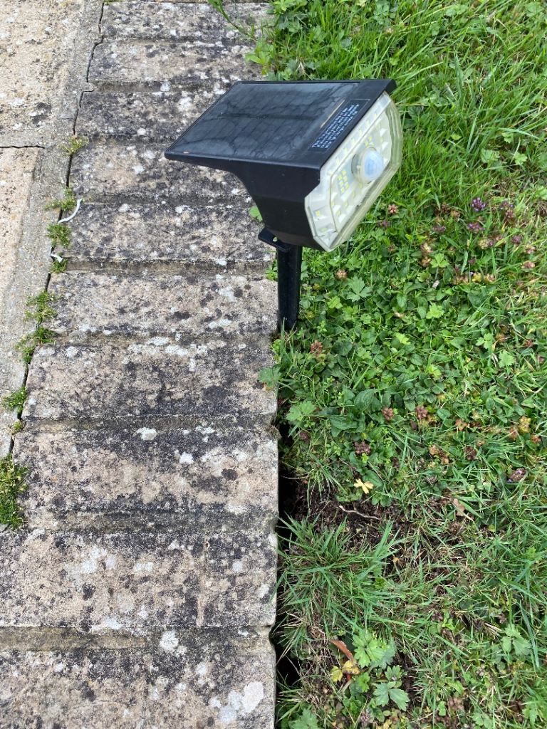 Solar Powered Garden Light with Motion Sensor – Good Condition