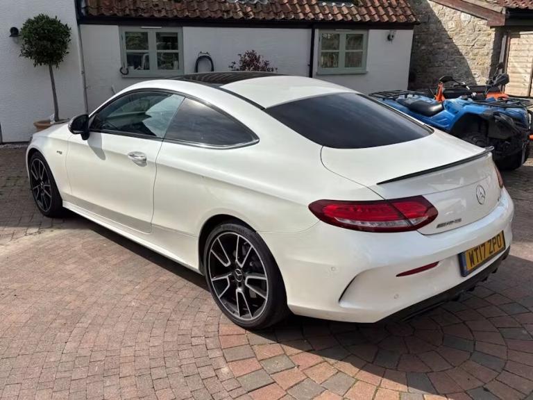2017 [17] MERCEDES C43 3.0 PETROL AMG PREMIUM PLUS COUPE 4MATIC WHITE ULEZ FMBSH