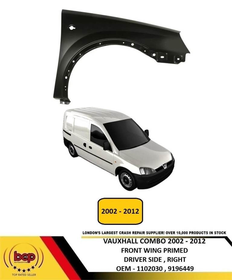 VAUXHALL COMBO 2002 - 2012 FRONT WING 