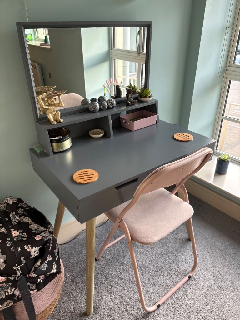 Dressing table and chair